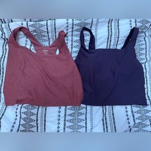 Old Navy Active Sports Bras in Rust & Purple, 2 for 1
